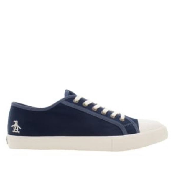 💚Penguin Mick Low Top Blue Canvas Sneaker Size 10 - Picture 3 of 10